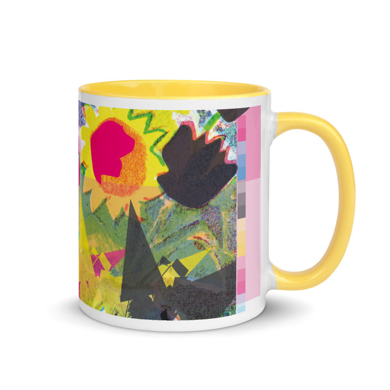 CMYK Yellow Mug with Color Interior - 11oz