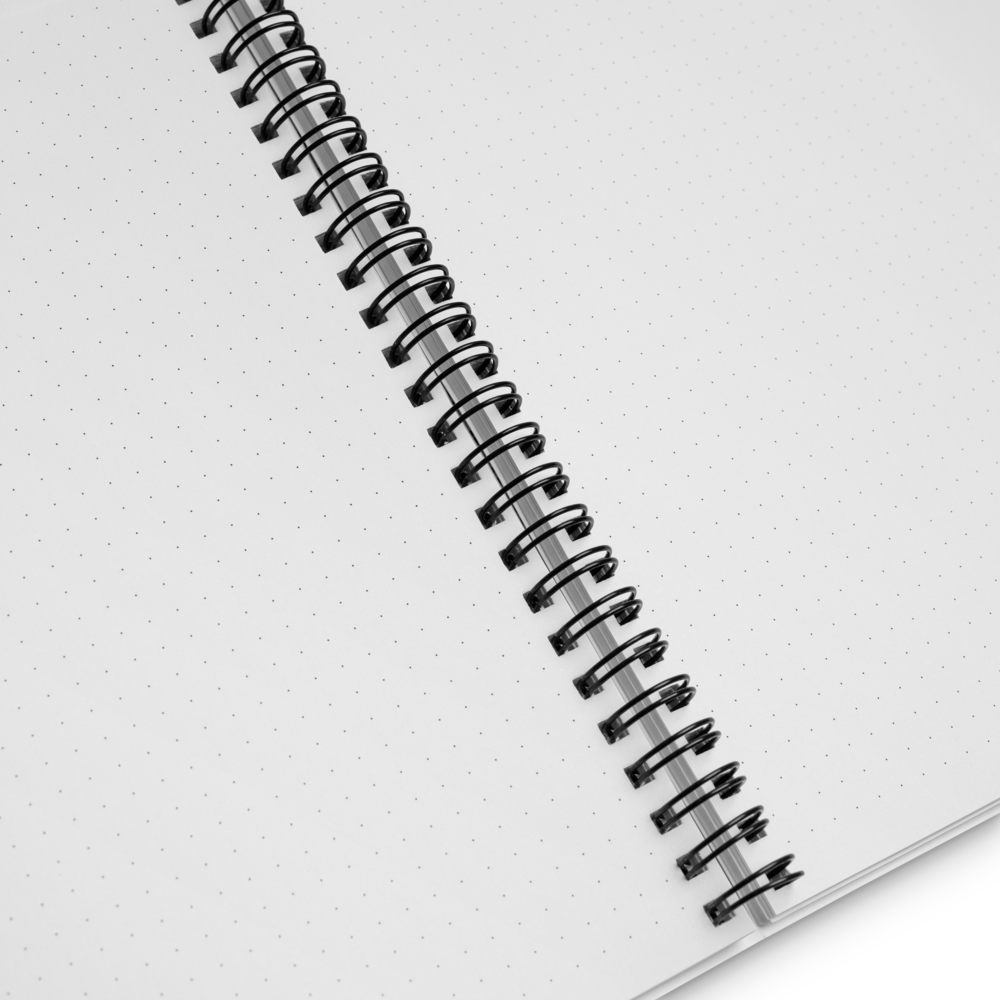Pixel Powered Spiral Dotted Notebook